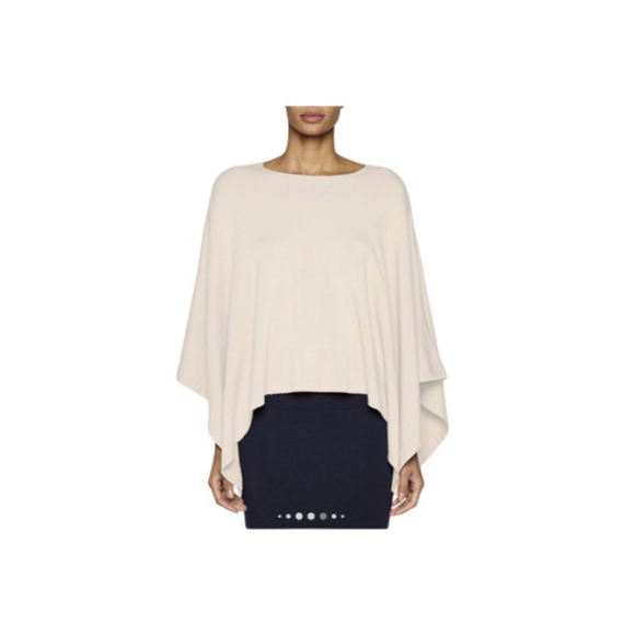 BLEUSALT Women's Poncho Ultra Soft Color Stone Size 2 - Picture 2 of 10